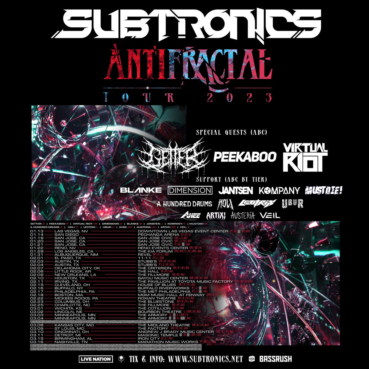 Subtronics reveals six new dates for "Antifractal" tour AllTime EDM