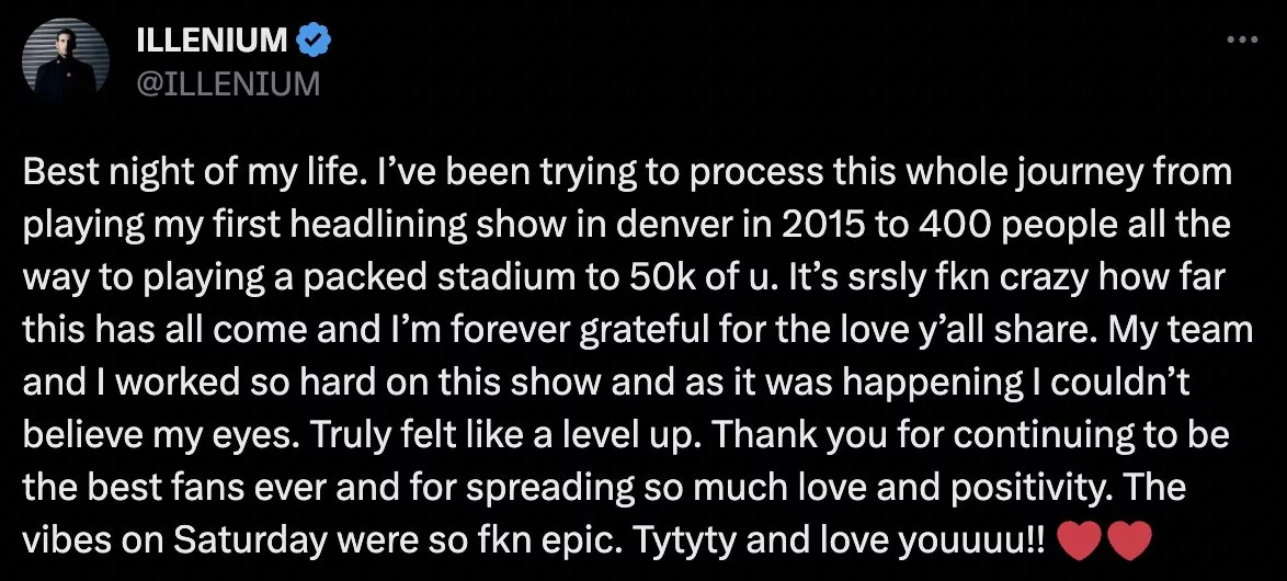 illenium statement