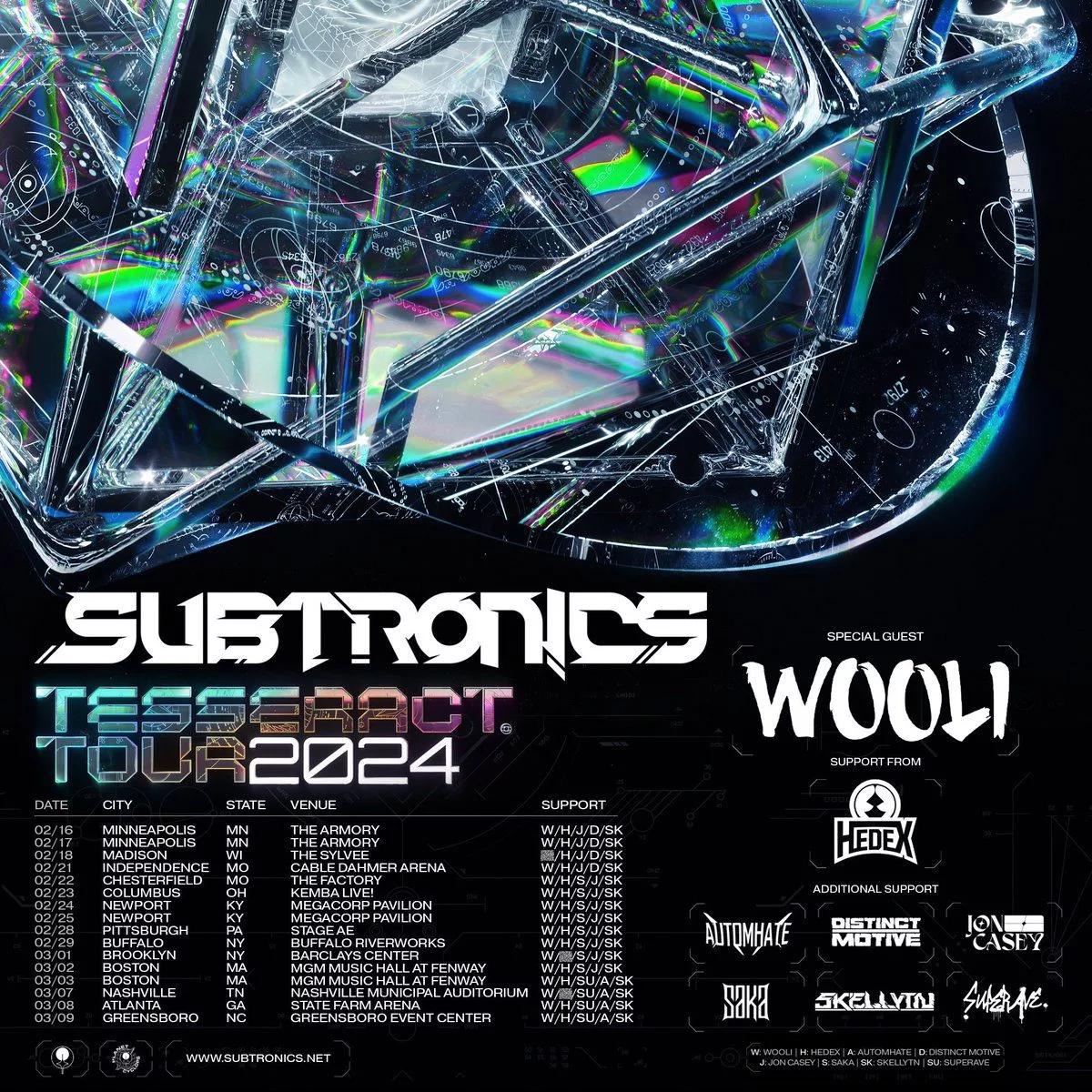 Subtronics Announces The Tesseract Tour 2024