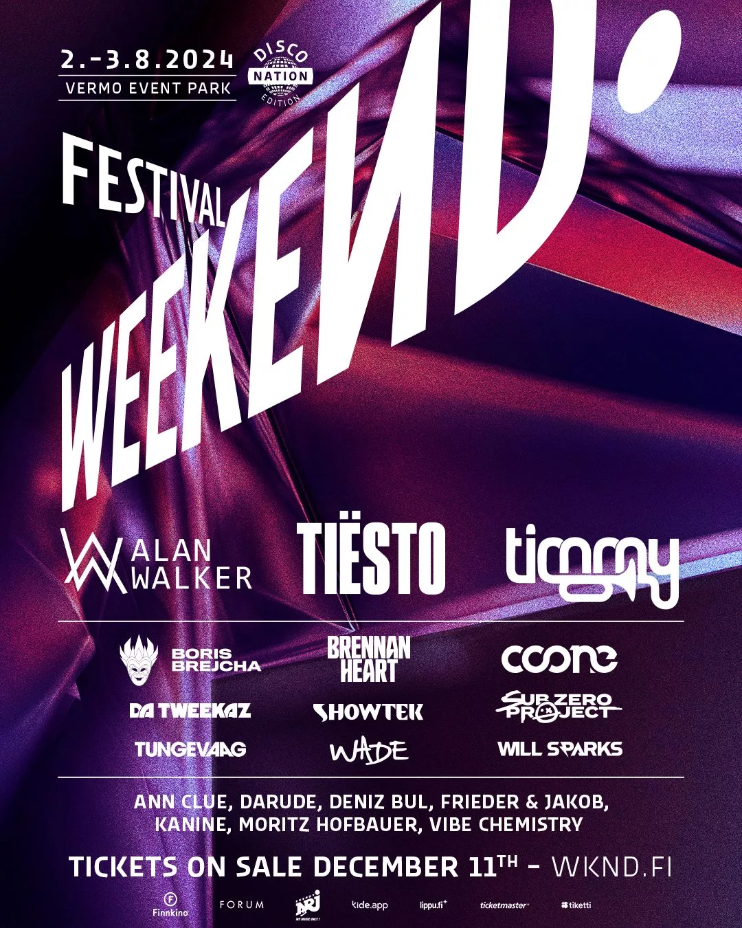 weekend festival 2024 lineup
