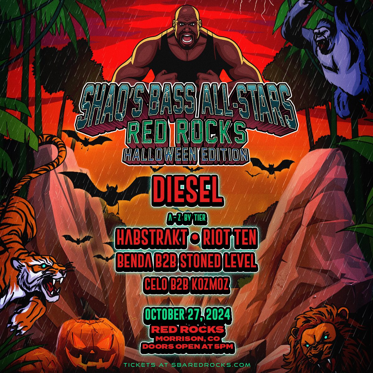 diesel red rocks poster
