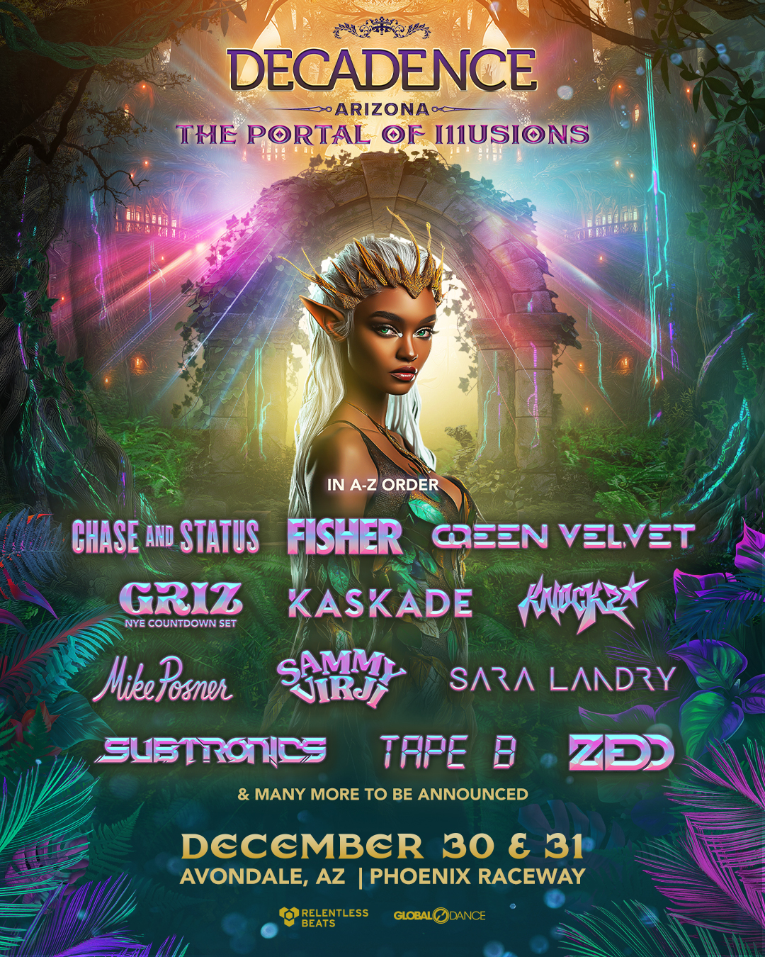 Decadence Arizona Releases 2025 Phase 1 lineup